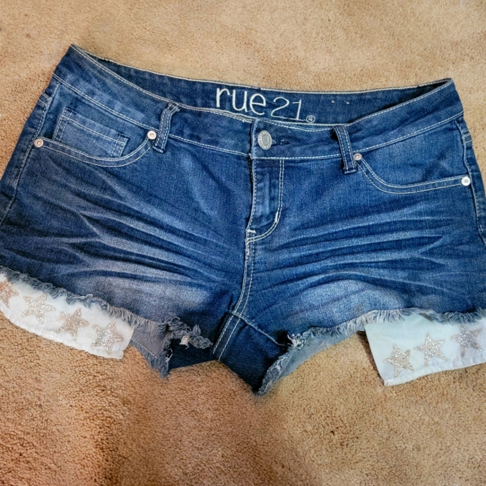 Rue21 Women's Blue Denim Shorts
